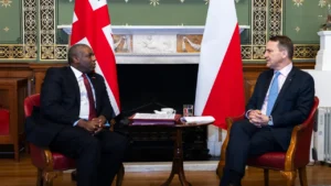 Minister Radosław Sikorski z wizytą w Londynie