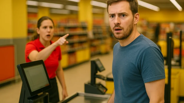 Zszokowany mężczyzna w Biedronce oskarżony niesłusznie o kradzież