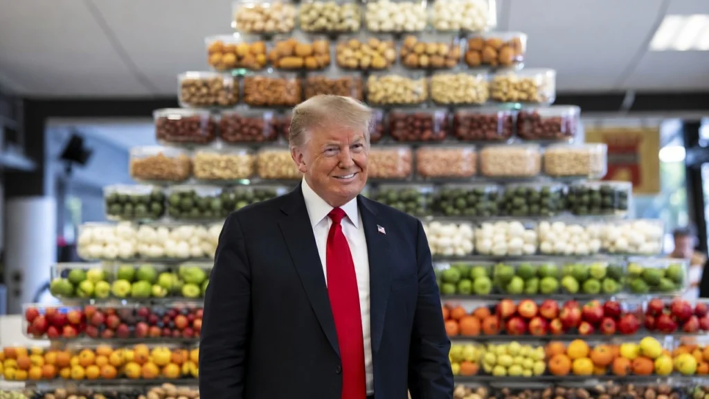 Ludzie Donald Trumpa pokazali nową piramidę żywieniową. „Prawdziwe jedzenie” wraca do łask