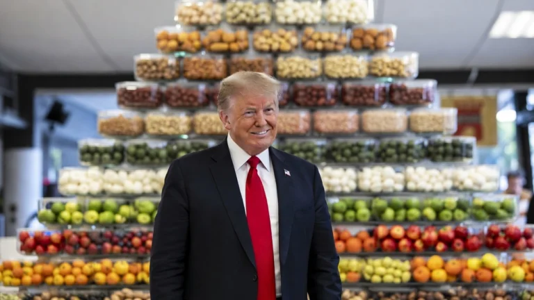 Ludzie Donald Trumpa pokazali nową piramidę żywieniową. „Prawdziwe jedzenie” wraca do łask